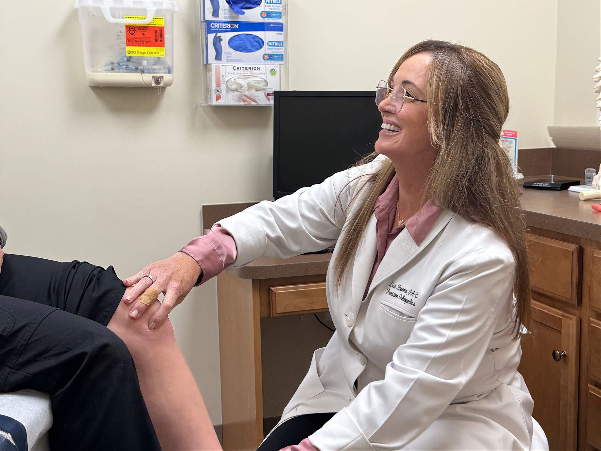 Precision Orthopedics provider with patient